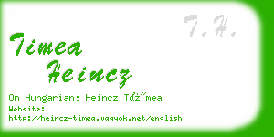 timea heincz business card